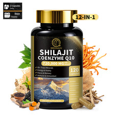 Premium Himalaya-Shilajit Komplex Plus Ashwagandha Coenzyme Q10 Sea Moss