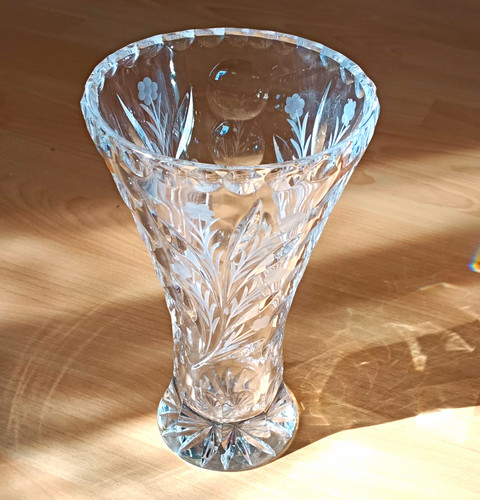 Bleikristall vase - bleikristall,