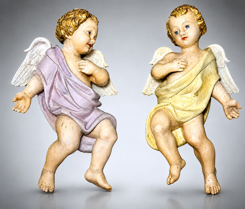 Barockes engelpaar 1750 - engelpaar,