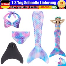 Badeanzug Monoflosse Kostüm Kinder Damen Meerjungfrau Schwanz Bademode Schwimmen