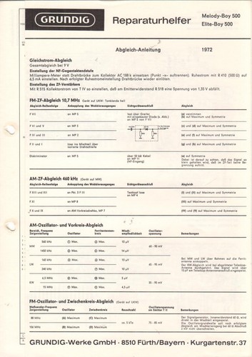 Grundig melody boy 500 - 500,
