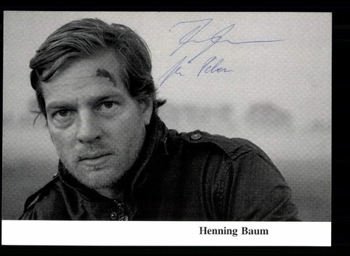 Henning baum autogrammkarte - baum,