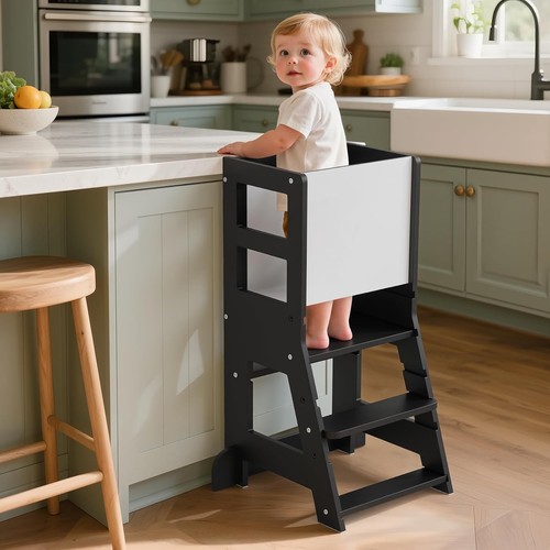 Kinder lernturm mit - lernturm, tafel