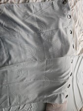 Vorhänge für Kinderzimmer 2 Stück Gardinenringe Regenbogenmotiv In Grau