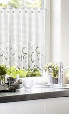 Neusser Collection Cafehausgardine Elia weiß, 50 x 160 cm  Scheibengardine