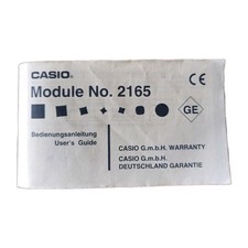 CASIO BABY-G WATCH MODULE NO.2165 Bedienungsanleitung Deutsch-Englisch 