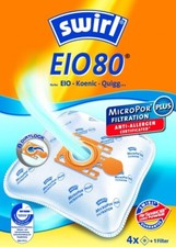 3 Pakete Swirl Staubsaugerbeutel EIO80 / EIO 80 AirSpace für EIO Alaska