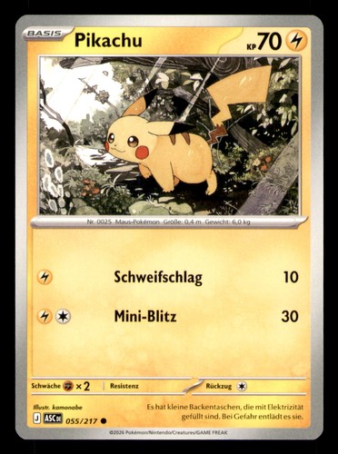 Pokemon pikachu 055 217 - pokemon, 055/217