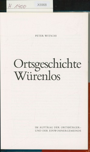 Ortsgeschichte würenlos - ortsgeschichte,