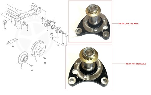 Jpl stummelachse hinterachse - stummelachse,