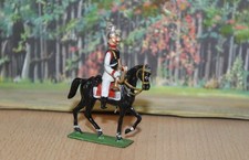 antike Zinnfiguren - Tromp. der Garde du Corps zu Pferd, Heyde?, Fabrikbemalung