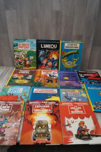 14x spirou fantasio comics - fantasio,
