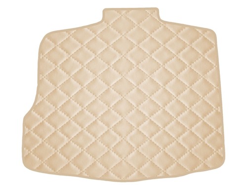 Beige gestepptes öko leder - beige,