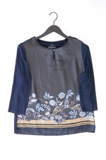 ⭐ Bonita Regular Bluse für Damen Gr. 38, M mit Blumenmuster 3/4 Ärmel blau ⭐