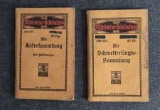 Miniatur-Bibliothek: Die Käfersammlung / Die Schmetterlingssammlung, 2 Bde.