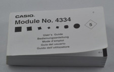 Bedienungsanleitung Operation Guide für Digital-Uhr Casio Module No. 4334