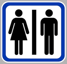 WC CAMPING TOILET 50CM STICKER