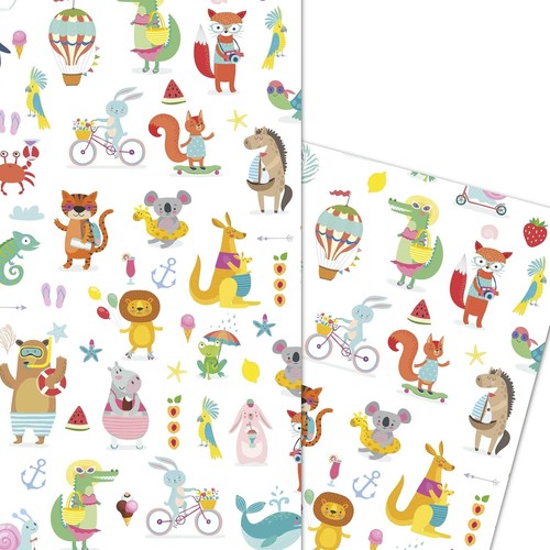 Geschenkpapier tiere kinder - tiere,