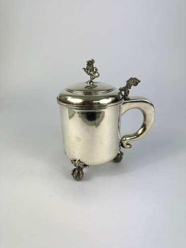Antiker silber humpen italien - humpen,