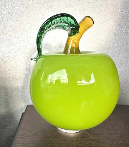 Vintage glas apfel skulptur - vintage,