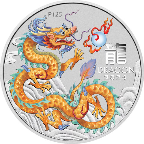Silber lunar 3 drache - oz,