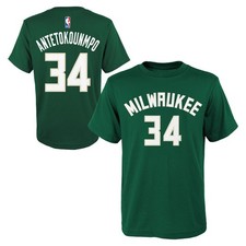 NBA Kinder T-Shirt Milwaukee Bucks Giannis Antetokounmpo Tee Trikot Jersey