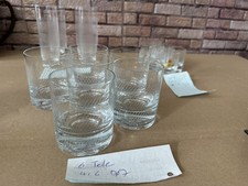 16 Gläser Glas Sektflöten Gläser Ingrid Glas Polka Dots Selten Wasserglas 70er