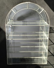 Wandvitrine Sammelvitrine Bleiverglasung 32 x 48 x 10,5 cm  aus Nachlass