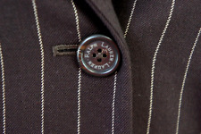 RALPH LAUREN DAMEN STRETCH WOLLE TWEED FEST BLAZER JACKETT BRAUN WEISS 42 44