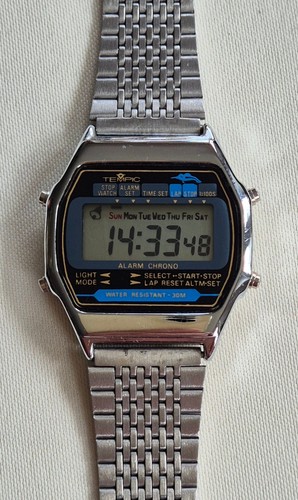 Vintage tempic lcd uhr - tempic, sehr