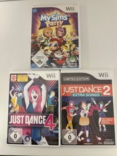 Wii Spiele 3-er Set Just Dance 2,4 und MySims Party