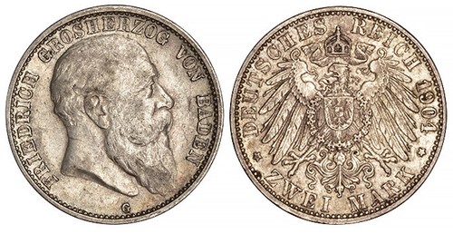 Baden mark 1902 1907 - baden, 1902-1907