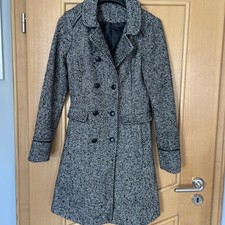 Kurzmantel Wollmantel Schwarz