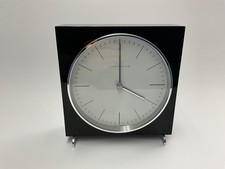 JUNGHANS Tischuhr, schwarz, Max Bill,  Funkuhr, neuwertig