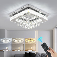 LED Kristall Deckenleuchten mit Fernbedienung Dimmbar Deckenleuchte Deckenlampe