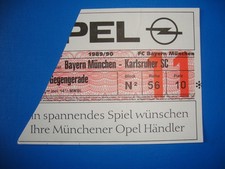 89/90 Ticket FC Bayern