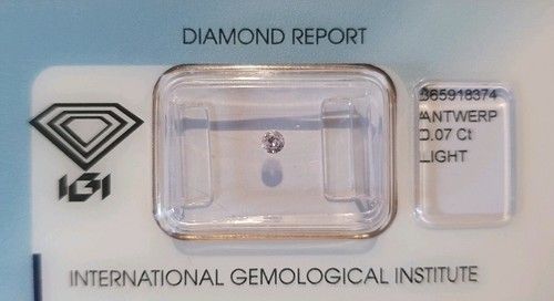 Diamant zertifikat igi - igi, round