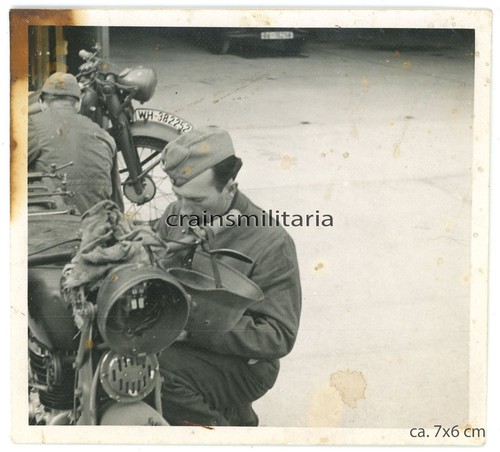 Orig foto heer - orig., kradmelder