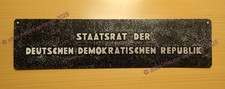 DDR Schild - Staatsrat der DDR