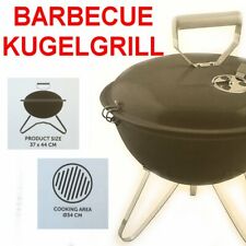 Kugelgrill Grill Ø 34 cm anthrazit Holzkohlegrill Smoker Barbecue kein Gas Strom