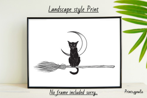 Schwarze katze haustier - schwarze, a4