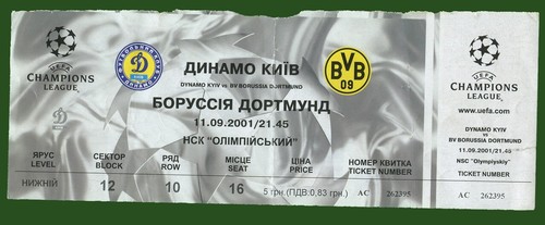 2001 dynamo kiew - dynamo,