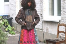 Bavarian Style Lederjacke Patchwork | Bestickter Chore Coat | Cottagecore...