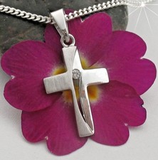 Kreuz Anhänger mit Kette Echt