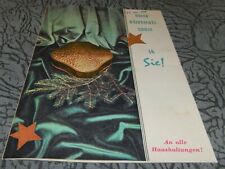 reklame blatt alt versand tchibo haus kaffee rösterei 1958 weihn werbung m  herz