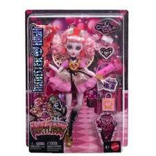 Monster High Scary Sweet Birthday Cupid Asteria-Puppe im Partykleid mit Ballo...