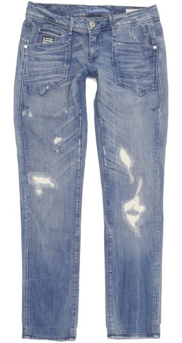 Star low damen - jeans, blau
