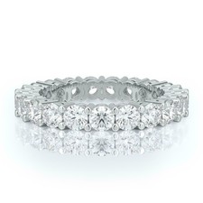 Ehering 1,50Ct Diamant 14k Weißgold simulierter Jubiläumsband in Größe 6