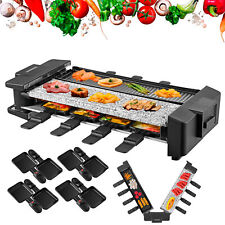 Raclette Grill Grillplatte Party Grill Tischgrill Elektrogrill 8 Personen 1500 W