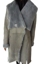 Stylischer  Designer   Lammfellmantel  Gr.38 Pelzmantel Shearling  Lammfell